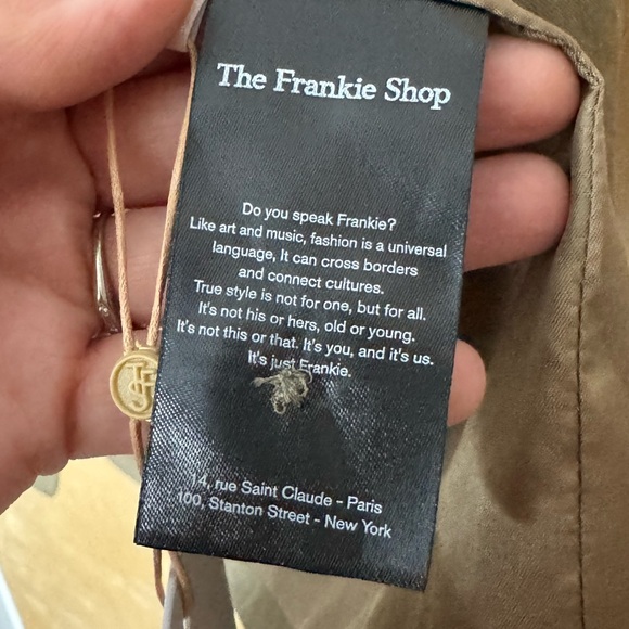 The Frankie Shop Khaki Green Linen blend Vest - Picture 7 of 8